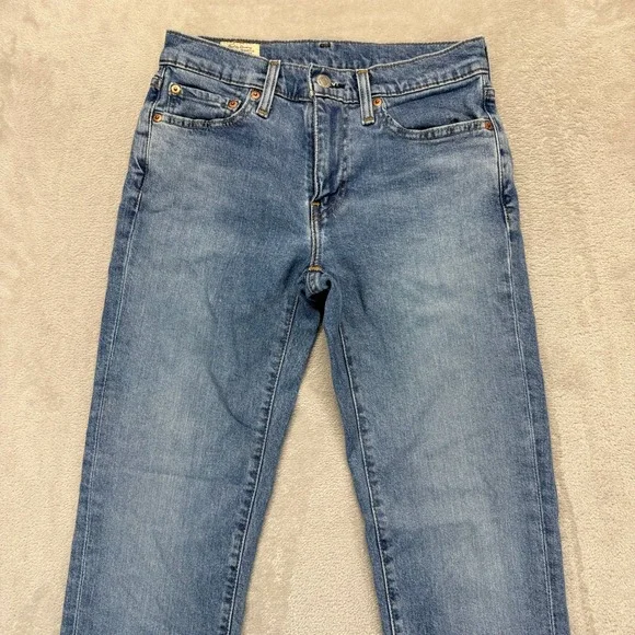 Levi's 511 Jeans Mens 28x32 Blue Slim Fit Med Wash Premium Denim Stretch Preppy - Picture 2 of 13